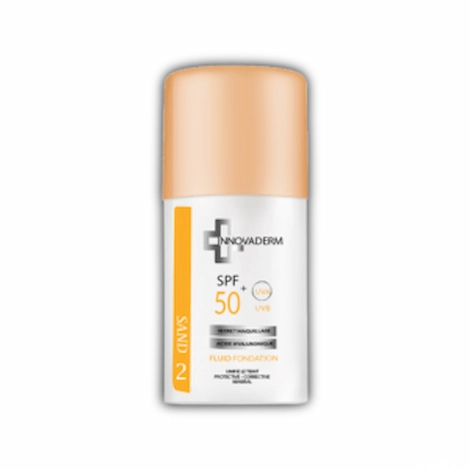INNOVADERM Fond de Teint Minéral Sand 2 SPF50+ 1 INNOVADERM Fond de Teint Minéral Sand 2 SPF50+