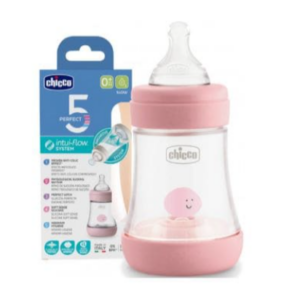 Biberon Plastique Chicco Rose 150ml