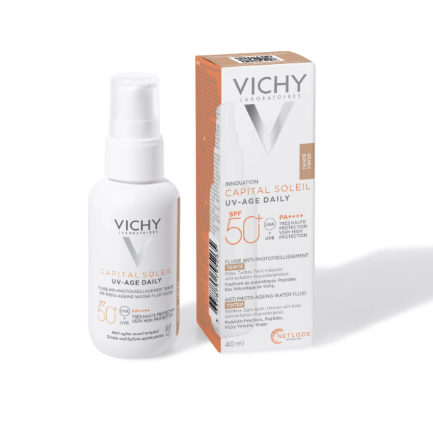 VICHY CAPITAL SOLEIL UV AGE DAILY TEINTE SPF50+ 1 VICHY CAPITAL SOLEIL UV AGE DAILY TEINTE SPF50+