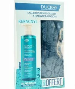 DUCRAY KERACNYL PACK GEL MOUSSANT 400ML + BANDEAU OFFERT
