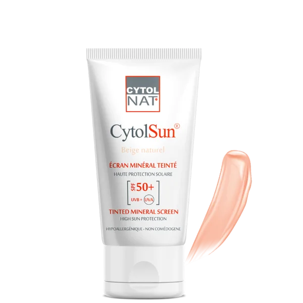 CYTOLNAT CYTOLSUN ECRAN MINERAL TEINTE SPF50+ BEIGE NATUREL 1 CYTOLNAT CYTOLSUN ECRAN MINERAL TEINTE SPF50+ BEIGE NATUREL
