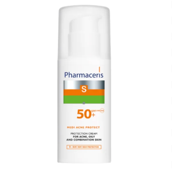 PHARMACERIS S MEDI ACNE PROTECT CREME SPF50+ 1 PHARMACERIS S MEDI ACNE PROTECT CREME SPF50+