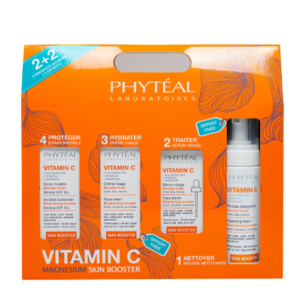 PHYTEAL VITAMINE C COFFRET SERUM + ECRAN + MOUSSE ET CREME GRATUITES