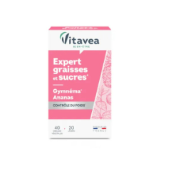 VITAVEA EXPERT GRAISSES ET SUCRES 40 gélules 1 VITAVEA EXPERT GRAISSES ET SUCRES 40 gélules