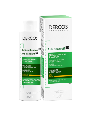 VICHY DERCOS ANTI PELLICULAIRE Shampooing traitant Cheveux secs 200ML 1 VICHY DERCOS ANTI PELLICULAIRE Shampooing traitant Cheveux secs 200ML