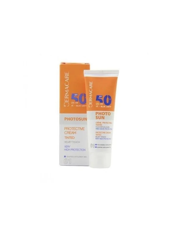 DERMACARE PHOTOSUN Creme Teintee Peaux Normales à Seches 01 1 DERMACARE PHOTOSUN Creme Teintee Peaux Normales à Seches 01