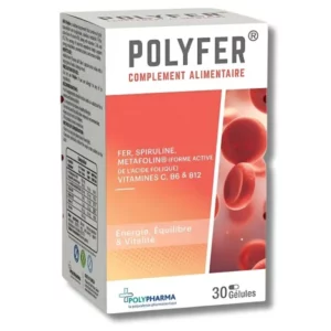 POLYPHARMA - POLYFER 30 CAPSULES