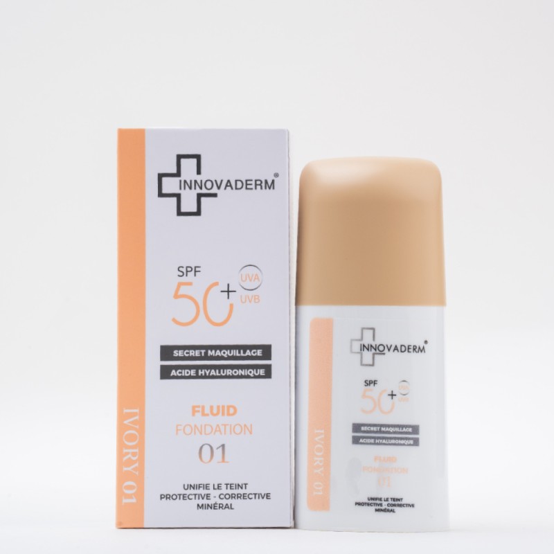 INNOVADERM Fond de Teint Mineral Ivory 1 SPF50+ 1 INNOVADERM Fond de Teint Mineral Ivory 1 SPF50+