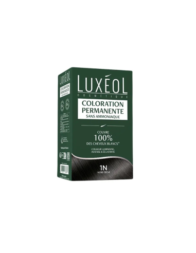 Luxeol Coloration Permanente 1N Noir Ebène 1 Luxeol Coloration Permanente 1N Noir Ebène