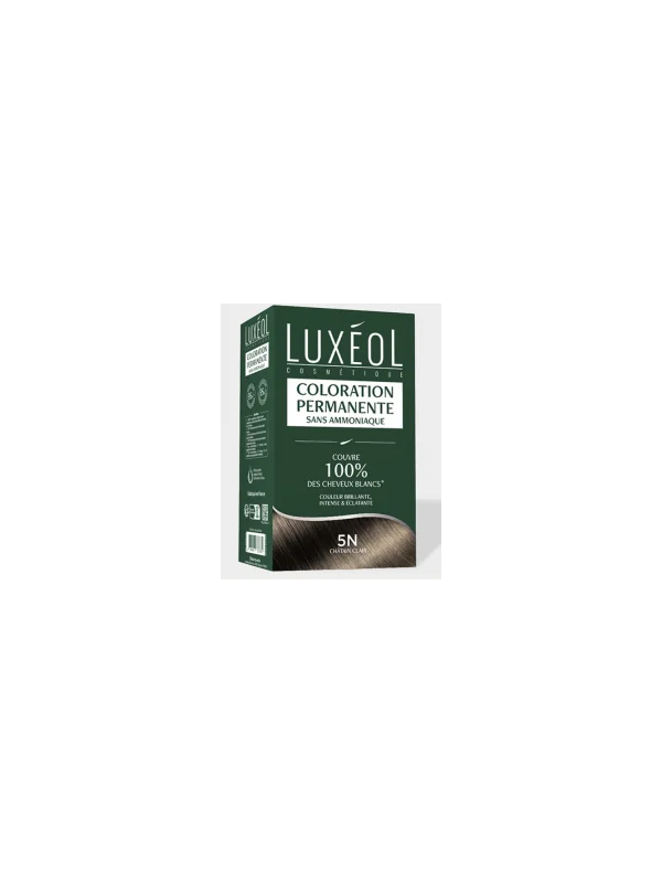 Luxeol Coloration Permanente 5N Châtain Clair 1 Luxeol Coloration Permanente 5N Châtain Clair