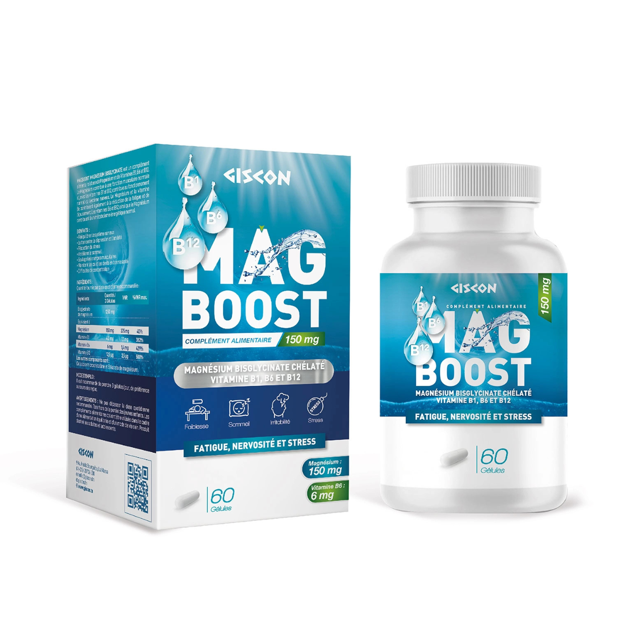 MAGBOOST MAGNESIUM BISGLYCINATE 60 GELULES 1 MAGBOOST MAGNESIUM BISGLYCINATE 60 GELULES