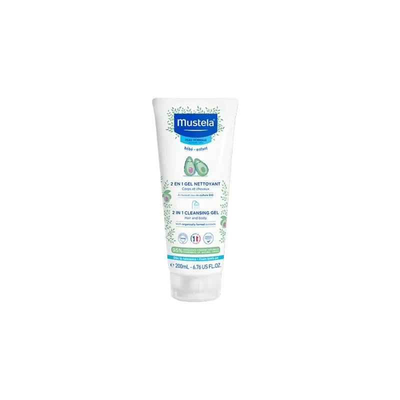 MUSTELA GEL NETTOYANT 2 EN 1 CHEVEUX ET CORPS 200ML 1 MUSTELA GEL NETTOYANT 2 EN 1 CHEVEUX ET CORPS 200ML