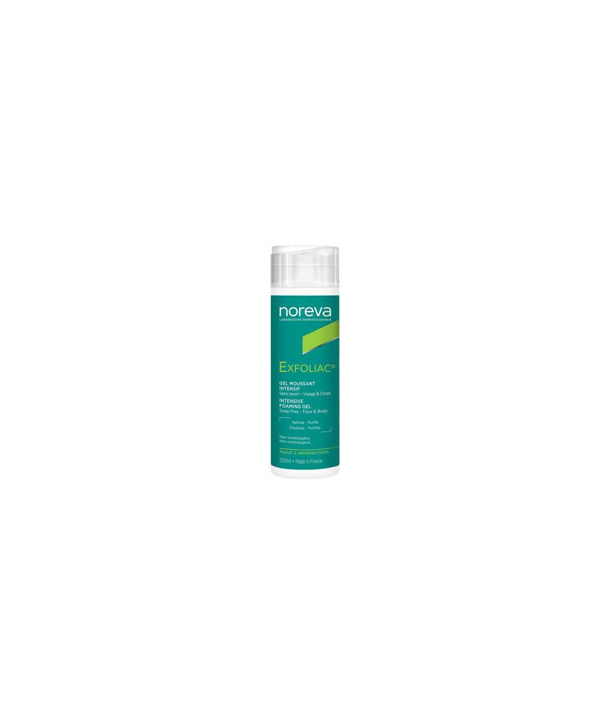 NOREVA EXFOLIAC GEL MOUSSANT INTENSIF 200ML 1 NOREVA EXFOLIAC GEL MOUSSANT INTENSIF 200ML