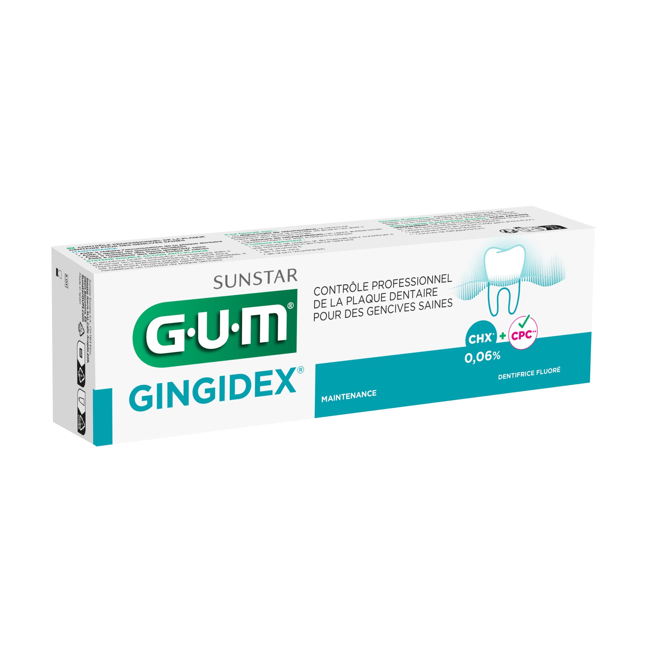 GUM GINGIDEX DENTIFRICE 75ML 1 GUM GINGIDEX DENTIFRICE 75ML