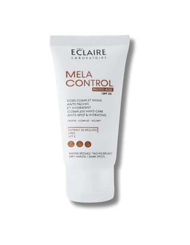 ECLAIRE MELA CONTROL - CREME MAINS SPF20 ANTI AGE ANTI TACHES 50ML 1 ECLAIRE MELA CONTROL - CREME MAINS SPF20 ANTI AGE ANTI TACHES 50ML