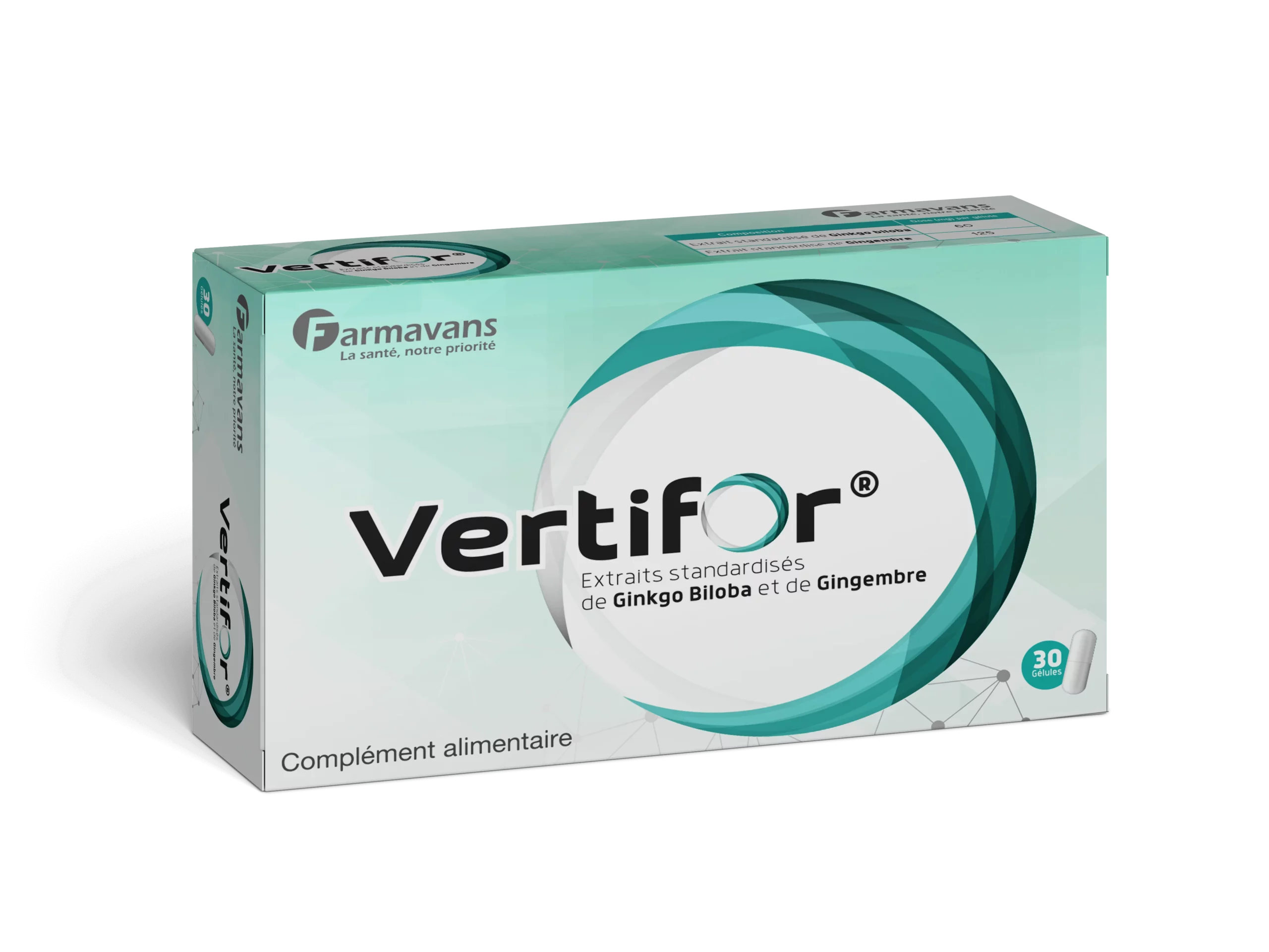 FARMAVANS Vertifor 20 Gelules 1 FARMAVANS Vertifor 20 Gelules