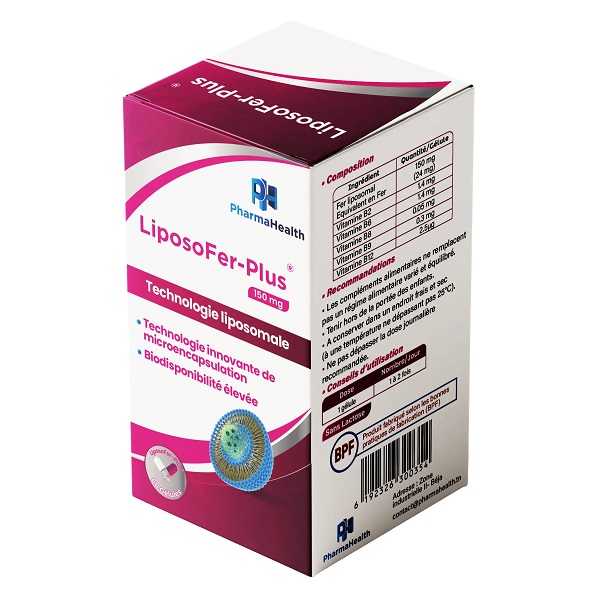 PharmaHealth LiposoFer Plus 30 gélules 1 PharmaHealth LiposoFer Plus 30 gélules