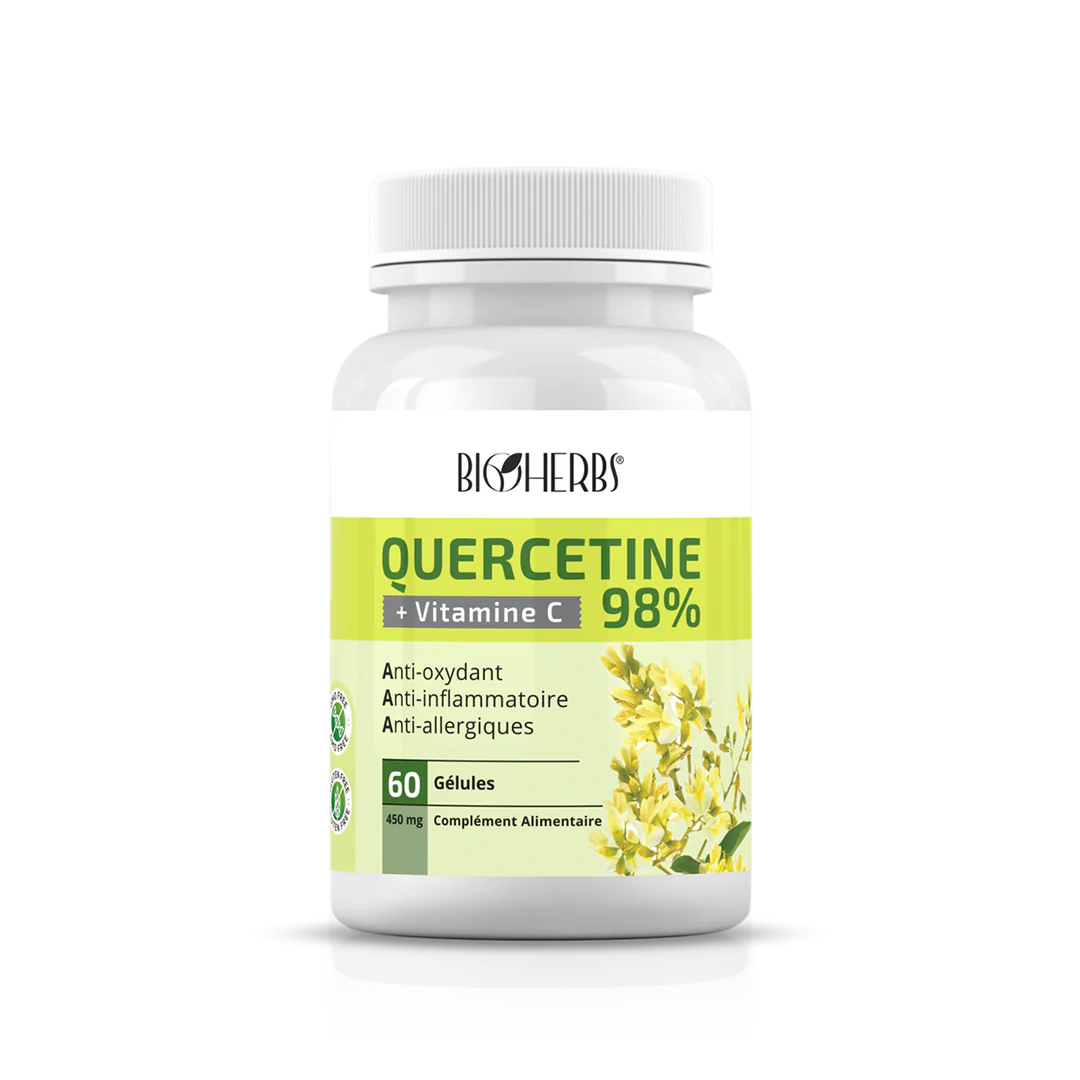 Bioherbs Quercetine 98% Gelules Boîte 60 1 Bioherbs Quercetine 98% Gelules Boîte 60