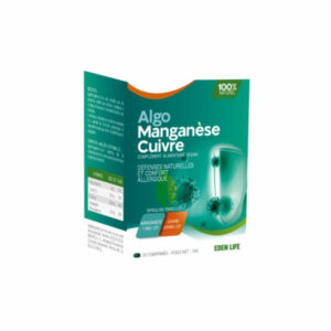 Eden Life AlgoManganèse Cuivre 30 Comprimes