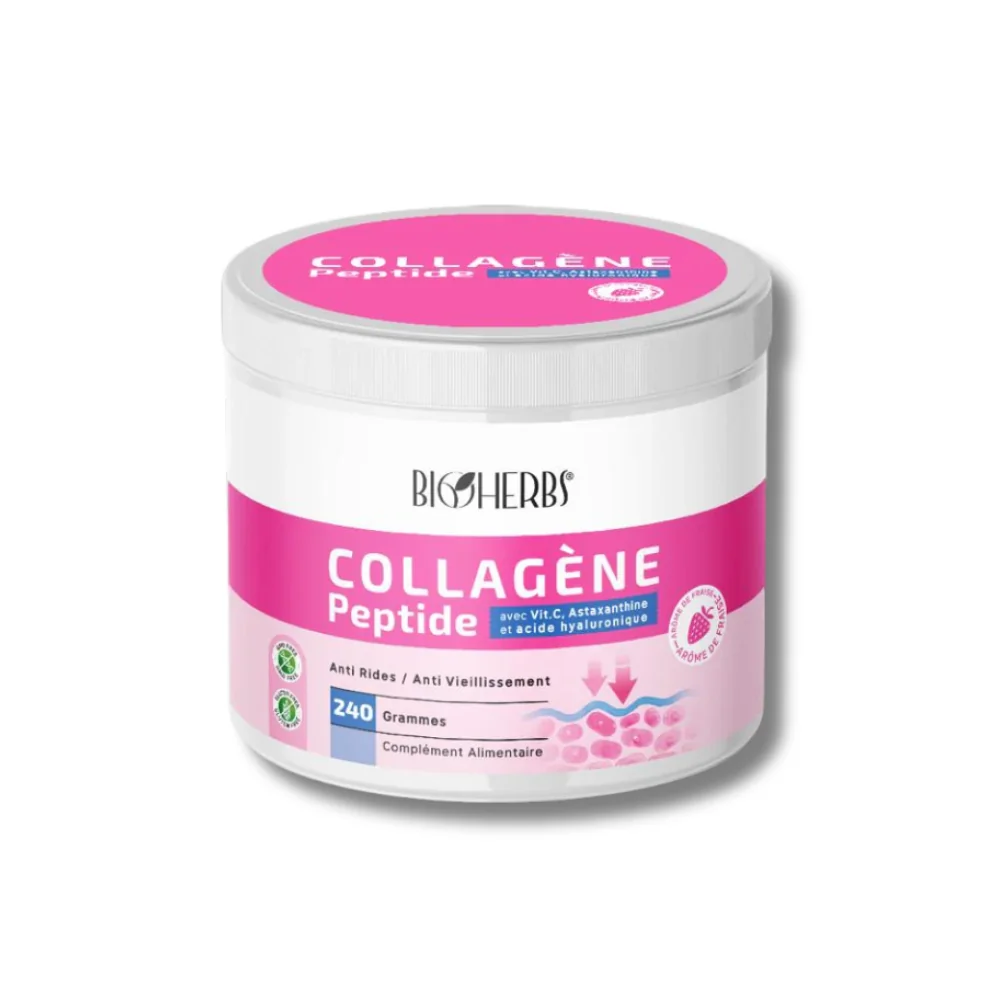 Bioherbs Collagene Peptides 240 Grammes 1 Bioherbs Collagene Peptides 240 Grammes