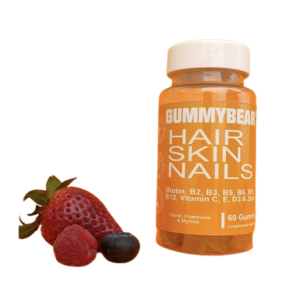 Gummy Bear Hair Skin Nails Vitamins 60 Gummies