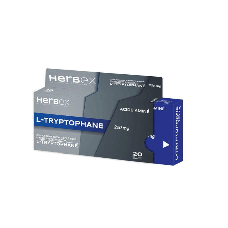 HERBEX L-TRYPTOPHANE 220 MG 20 GELULES 1 HERBEX L-TRYPTOPHANE 220 MG 20 GELULES