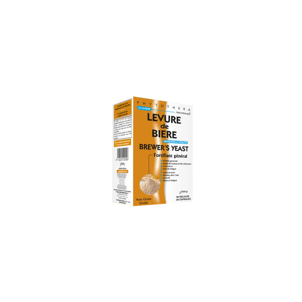 PHYTOTHERA LEVURE DE BIERE 60 gelules 1 PHYTOTHERA LEVURE DE BIERE 60 gelules