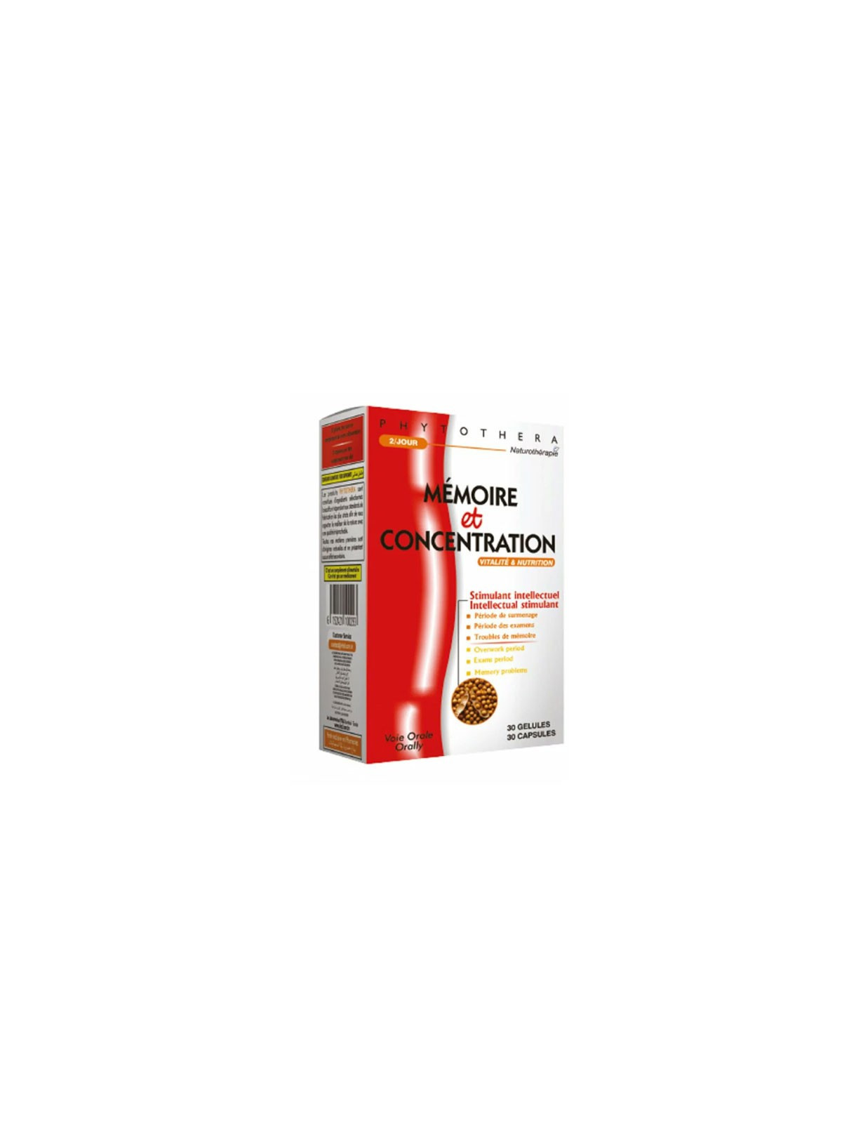 Phytothera MEMOIRE & CONCENTRATION 30 GELLULES 1 Phytothera MEMOIRE & CONCENTRATION 30 GELLULES