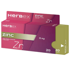 HERBEX ZINC 20 GELULES