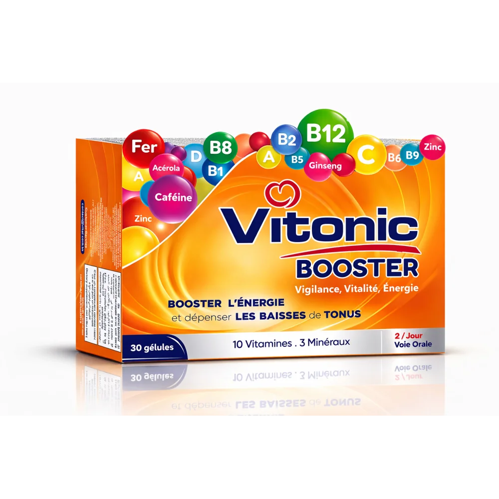 VITAL - VITONIC BOOSTER VITALITÉ 30 GELULES 1 VITAL - VITONIC BOOSTER VITALITÉ 30 GELULES